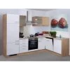 Flex-Well Classic Winkelküche Florida 280 Cm Sonoma Eiche-Weiß