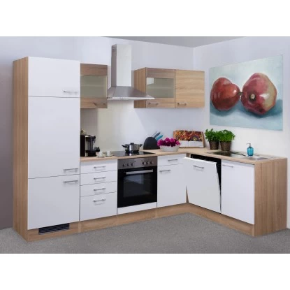 Flex-Well Classic Winkelküche Florida 280 Cm Sonoma Eiche-Weiß 3 Flex-Well Classic Winkelküche Florida 280 Cm Sonoma Eiche-Weiß