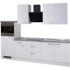 Flex-Well Exclusiv Küchenzeile Joelina 270 Cm Weiß -Küchenwerkzeug – los geht’s! 51 g 270 2223 017 neo frei