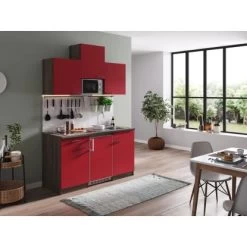 Respekta Küchenzeile KB150EYRMIC 150 Cm Rot-Eiche York Nachbildung -Küchenwerkzeug – los geht’s! 5208301 4384 4