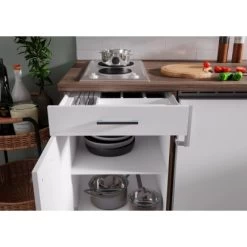 Respekta Küchenzeile KB180EYWMI 180 Cm Weiß-Eiche York Nachbildung -Küchenwerkzeug – los geht’s! 5208376 4384 5