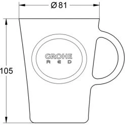 Grohe Teegläser Red 4 Stück -Küchenwerkzeug – los geht’s! 5212832 4520 1451364 1