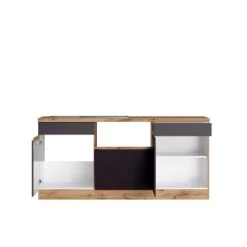 Held Möbel Winkelküche Turin 300 X 240 Cm Graphit-Wotaneiche Ohne E-Geräte -Küchenwerkzeug – los geht’s! 5225 11016600 1130.6311 2b