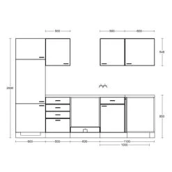 Flex-Well Classic Winkelküche Florida 280 Cm Ohne E-Geräte Sonoma Eiche-Weiß -Küchenwerkzeug – los geht’s! 5260435 VM01