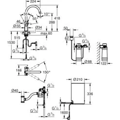 Grohe C-Auslauf Armatur Und Boiler Red Duo M-Size Supersteel -Küchenwerkzeug – los geht’s! 5288295 4520 100025159 1