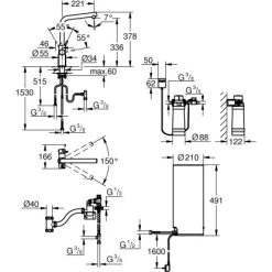 Grohe L-Auslauf Armatur Und Boiler Red Duo L-Size Supersteel -Küchenwerkzeug – los geht’s! 5288311 4520 100025162 1