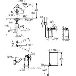 Grohe L-Auslauf Armatur Und Boiler Red Duo M-Size Supersteel -Küchenwerkzeug – los geht’s! 5288329 4520 100025157 1