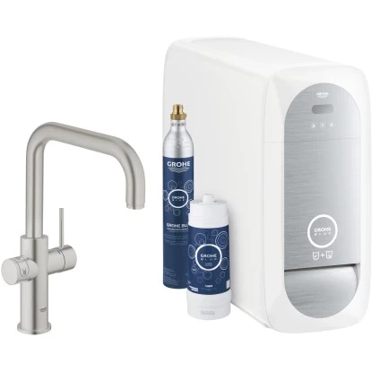 Grohe U-Auslauf Starter Kit Blue Home Supersteel 3 Grohe U-Auslauf Starter Kit Blue Home Supersteel