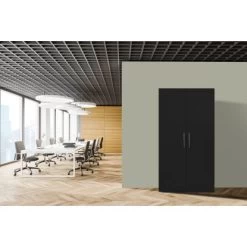 Respekta Schrankküche SKWSMIC Reversibel Schwarz-Weiß