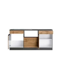 Held Möbel Winkelküche Turin 360 X 240 Cm Wotaneiche-Graphit Ohne E-Geräte -Küchenwerkzeug – los geht’s! 5340 11016600 1133.6310 2b