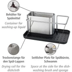 WENKO Spülorganizer Orio Edelstahl -Küchenwerkzeug – los geht’s! 534943 1068 02