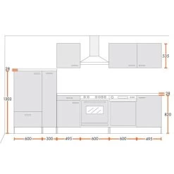 Menke Küchenzeile Classic 310cm Sonoma-Eiche Nachbildung -Küchenwerkzeug – los geht’s! 5880653 4719 mkclmzf310pl 1