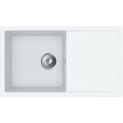 Miló Einbauspüle Granitverbundstoff Blissano 76 Weiß