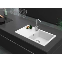 Miló Einbauspüle Granitverbundstoff Blissano 76 Weiß -Küchenwerkzeug – los geht’s! 5903140017783 30