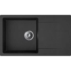 Miló Einbauspüle Granitverbundstoff Pukka 76 Graphit-Grau