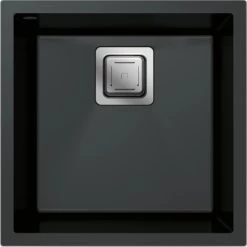Miló Einbauspüle Granitverbundstoff Qubo 44 Schwarz