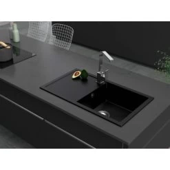 Miló Einbauspüle Granitverbundstoff Blissano 76 Schwarz -Küchenwerkzeug – los geht’s! 5903140018100 30