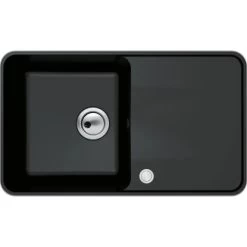 Miló Einbauspüle Granitverbundstoff Piu 78 Schwarz