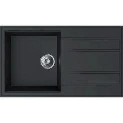 Miló Einbauspüle Granitverbundstoff Luxuria 86 Schwarz