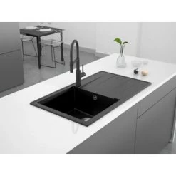 Miló Einbauspüle Granitverbundstoff Luxuria 86 Schwarz -Küchenwerkzeug – los geht’s! 5903140018230 30