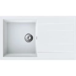 Miló Einbauspüle Granitverbundstoff Luxuria 86 Weiß