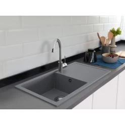 Miló Einbauspüle Granitverbundstoff Blissano 76 Grau 7 Miló Einbauspüle Granitverbundstoff Blissano 76 Grau -Küchenwerkzeug – los geht’s! 5903140018377 30