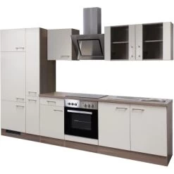 Flex-Well Exclusiv Küchenzeile Eico 300 Cm Magnolienweiß-Tennessee Eiche -Küchenwerkzeug – los geht’s! 5 4051 g3002506015eicofrei