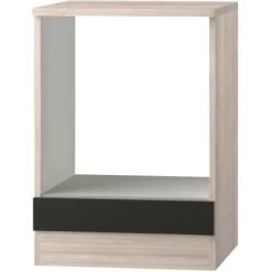 Optifit Herdumbau Faro220 60 Cm Anthrazit Akazie NB Inkl. 1 Festen Blende