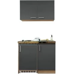 Respekta Miniküche MK100ESGOS 100 Cm Grau-Eiche Sägerau Nachbildung -Küchenwerkzeug – los geht’s! 6298491 4384 5