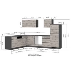Held Möbel Winkelküche Turin 240 X 300 Cm Graphit-Wotaneiche Ohne E-Geräte -Küchenwerkzeug – los geht’s! 63998 11016600 1114.6311 5