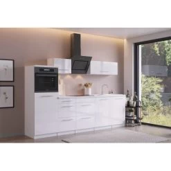 Respekta Premium Küchenzeile RP280HWW42060BS 280 Cm Hochglanz Weiß -Küchenwerkzeug – los geht’s! 652277 4384 02