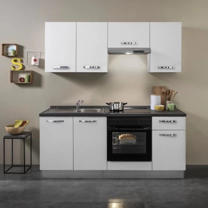 Marinelli Cucine Küchenzeile Lucia 195 Cm Lärche - Weiß 3 Marinelli Cucine Küchenzeile Lucia 195 Cm Lärche - Weiß