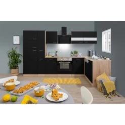Respekta Winkelküche KBL310ESSSC 310 Cm Schwarz Eiche Sonoma Sägerau Nachbildung -Küchenwerkzeug – los geht’s! 6862510 KBL310ESSSC 03