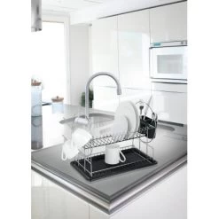Wenko Geschirrabtropfer Premium Duo Schwarz-Chrom 36 Cm X 50 Cm X 24 Cm -Küchenwerkzeug – los geht’s! 686734 1068 4
