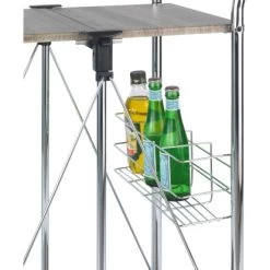 Wenko Servierwagen Liky Holzdekor Zusammenklappbar -Küchenwerkzeug – los geht’s! 686865 1068 04