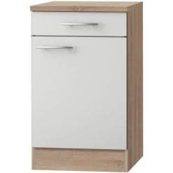 Optifit Unterschrank Dakar286 50 Cm Weiß Seidenglanz