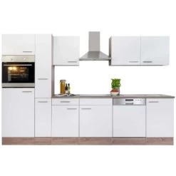 Respekta Küchenzeile Ohne E-Geräte 310 Cm Weiß Seidengl.-Eiche York -Küchenwerkzeug – los geht’s! 7054026 4384 LBKB310EYW 06