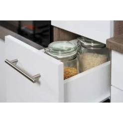 Respekta Küchenzeile Ohne E-Geräte 310 Cm Weiß Seidengl.-Eiche York -Küchenwerkzeug – los geht’s! 7054026 4384 LBKB310EYW 09