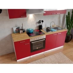 Respekta Küchenzeile KB210WRC 210 Cm Rot-Weiß 12 Respekta Küchenzeile KB210WRC 210 Cm Rot-Weiß -Küchenwerkzeug – los geht’s! 7064 4384 neu KB210WRCG 03