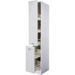 Flex-Well Classic Apothekerschrank Wito 200 Cm X 30 Cm X 57 Cm Weiß