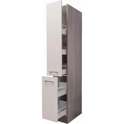Flex-Well Exclusiv Apothekerschrank Eico 200 Cm X 30 Cm X 57 Cm Magnolienweiß