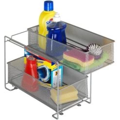 Wenko Schubladenregal 2 Etagen Metall Silber -Küchenwerkzeug – los geht’s! 746248 1068 3