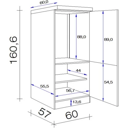 Flex-Well Exclusiv Kühlschrank-Einbauschrank Vintea Mit Kühlschrank EEK: F 5 Flex-Well Exclusiv Kühlschrank-Einbauschrank Vintea Mit Kühlschrank EEK: F – Bild 3