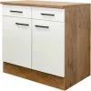 Flex-Well Exclusiv Unterschrank Vintea 80 Cm Magnolie Matt - Lancelot Oak -Küchenwerkzeug – los geht’s! 756437 4051 US80Vintea K