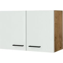 Flex-Well Exclusiv Oberschrank Vintea 80 Cm Magnolie Matt - Lancelot Oak