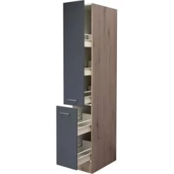 Flex-Well Exclusiv Apotheker-Hochschrank Morena 30 Cm Basaltgrau Matt - San Remo