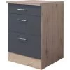 Flex-Well Exclusiv Auszugsunterschrank Morena 60 Cm Basaltgrau Matt - San Remo -Küchenwerkzeug – los geht’s! 756475 4051 usa60morena