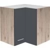 Flex-Well Exclusiv Eck-Oberschrank Morena 60 X 60 Cm Basaltgrau Matt - San Remo -Küchenwerkzeug – los geht’s! 756494 4051 he60morena