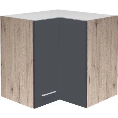 Flex-Well Exclusiv Eck-Oberschrank Morena 60 X 60 Cm Basaltgrau Matt - San Remo 3 Flex-Well Exclusiv Eck-Oberschrank Morena 60 X 60 Cm Basaltgrau Matt - San Remo