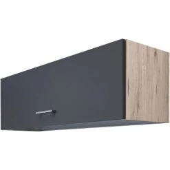 Flex-Well Exclusiv Kurz-Oberschrank Morean 100x32 Cm Basaltgrau Matt - San Remo